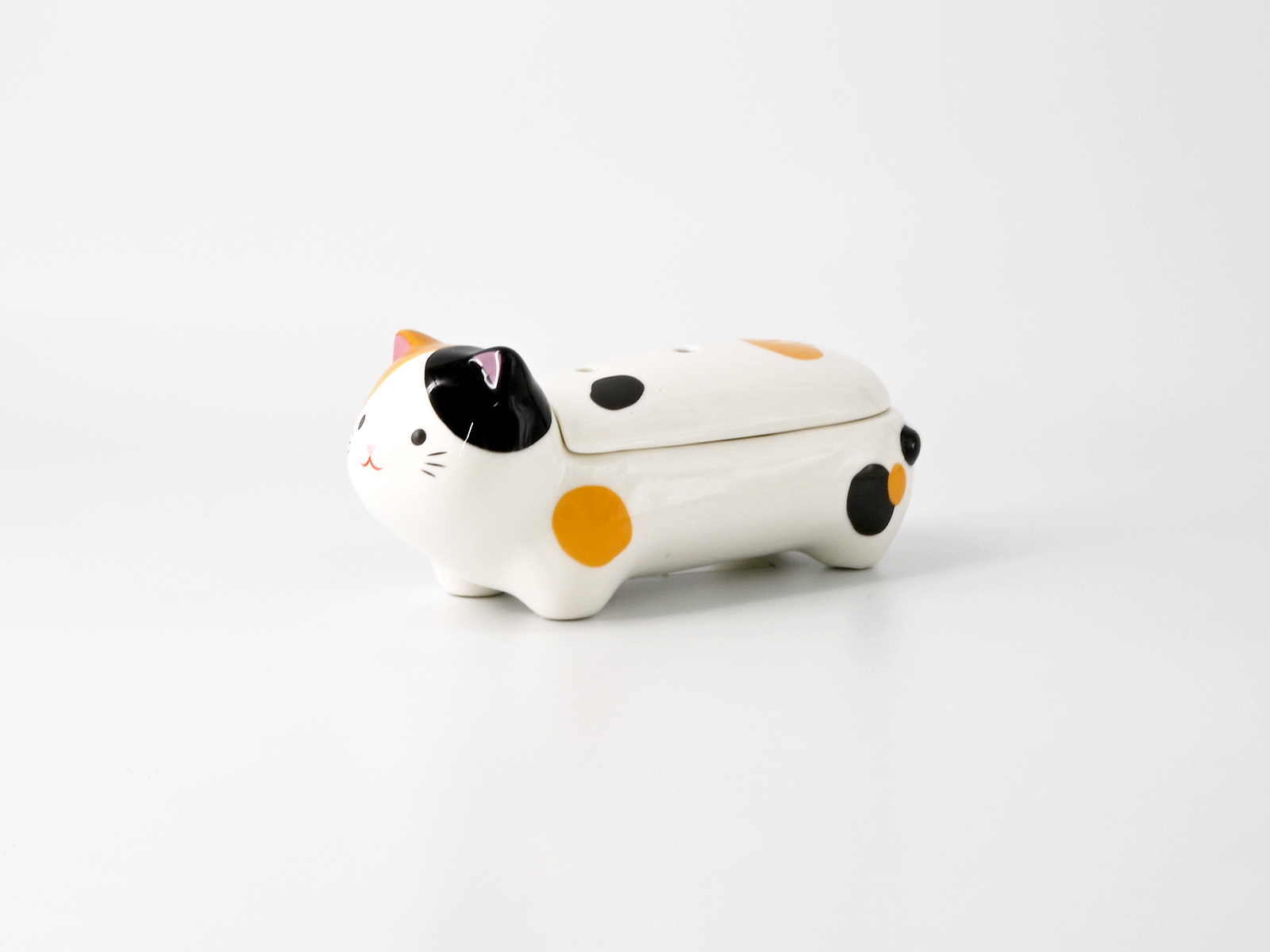 tocotoco Incense Holder 寝かせる線香皿 【A.三毛猫】